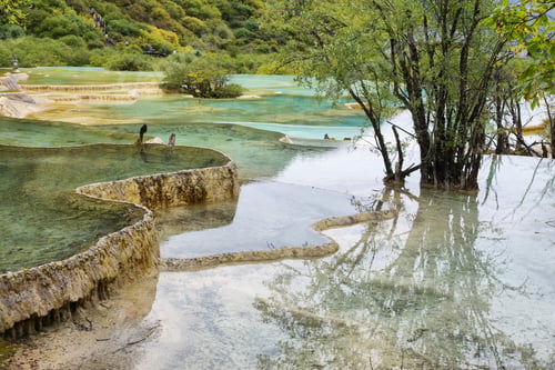 Preview: Multi-colored pond in Huanlong scenic Area