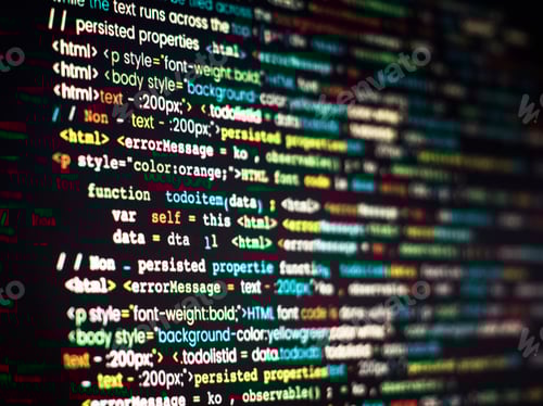 Preview: Computer program coding on screen