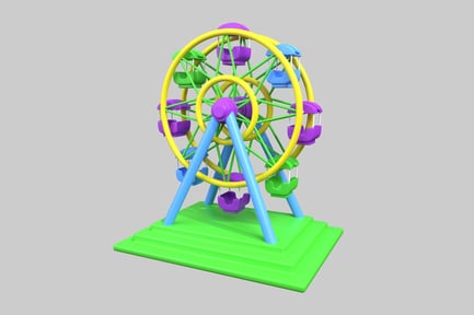 Preview: Colorful ferris wheel celebration prop