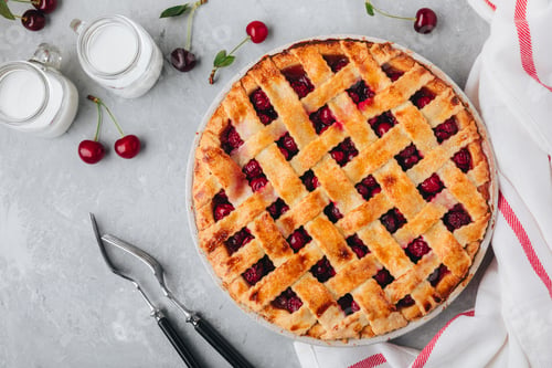 Preview: Homemade Cherry Pie with a Flaky Crust