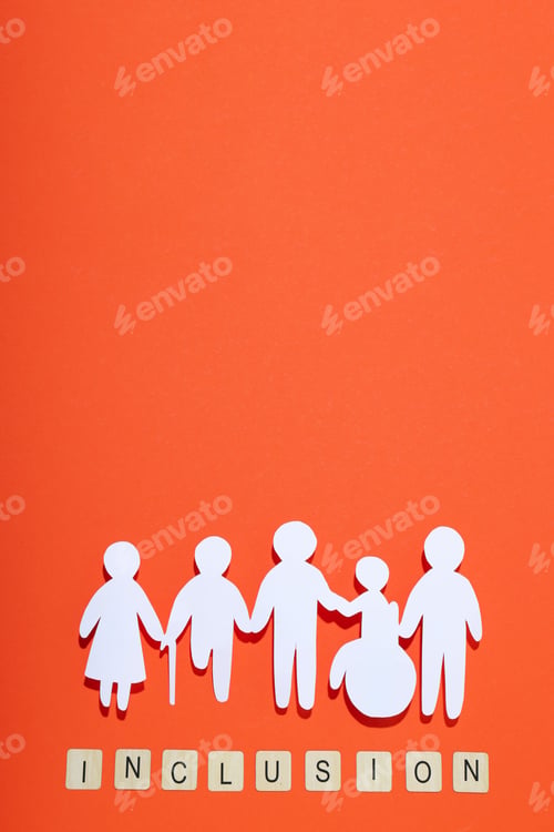 Preview: Concept of Diversity, Inclusion and Equality, space for text