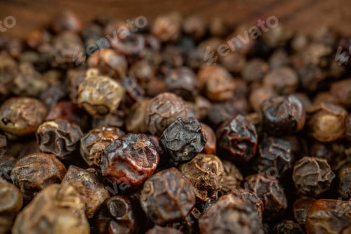 Preview: front close view dried dark raisins on brown background seasoning salt pepper color photo coffee