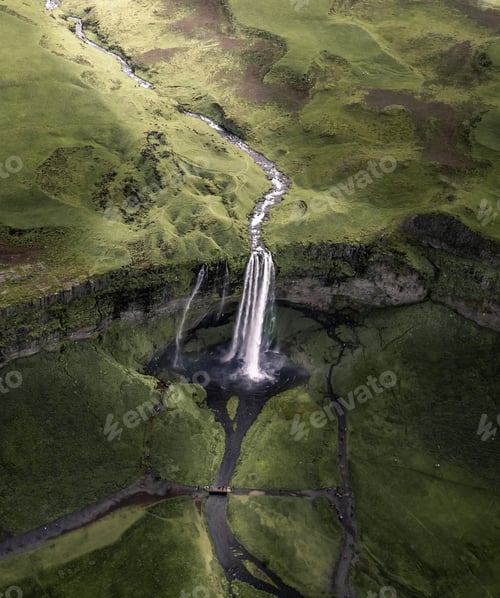 Preview: Seljalandsfoss waterfall in Iceland in Summer