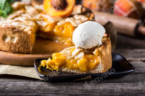 Preview: Peach pie. Summer pie