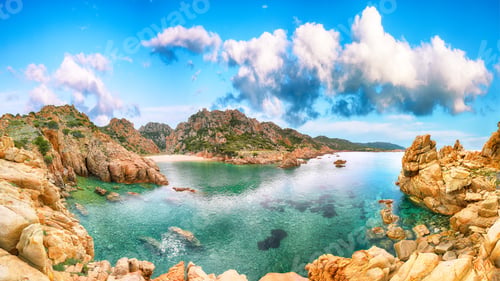 Preview: Fantastic view of Li Cossi beach on Costa Paradiso resort.