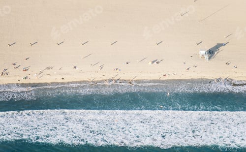 Preview: Santa Monica beach, view from helicopter