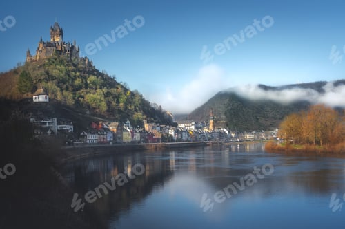 Preview: Cochem Castle and Moselle River - Cochem, Rhineland-Palatinate, Germany