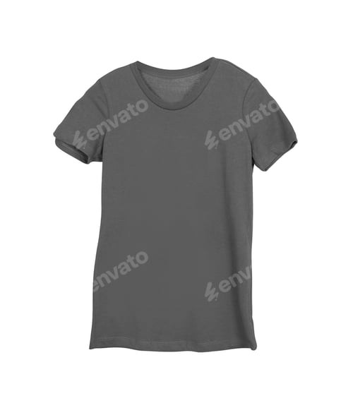 Preview: Black Cotton Shirt isolated on white
