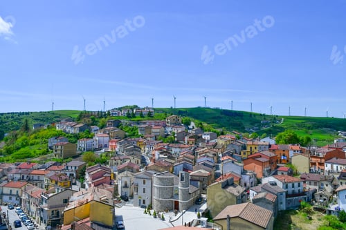 Preview: The village of Monfalcone Val Fortore, Italy.