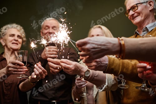 Visualização: Idosos comemorando