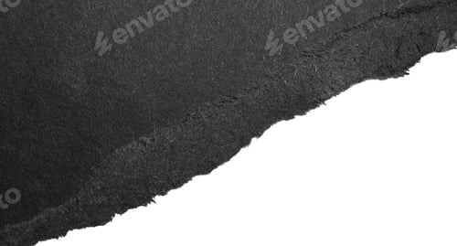 Preview: a black piece of paper on a white isolated background