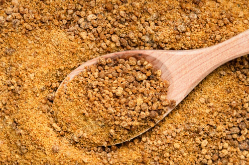 Preview: top view of spoon with coconut blossom sugar