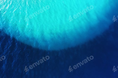 Preview: Sea and reef as a background. Aerial view