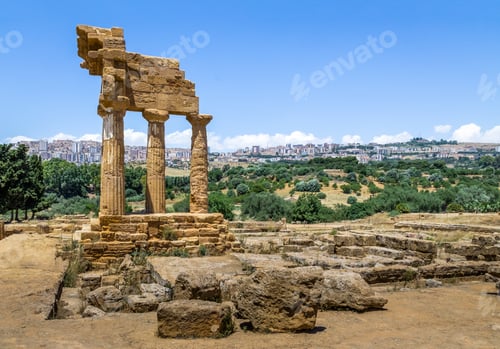 Preview: Temple of Castor and Pollux in the Valley of Temples - Agrigento, Sicily, Italy