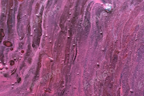 Preview: Fluid Art. Tactile pink Paint drips background or texture close-up.