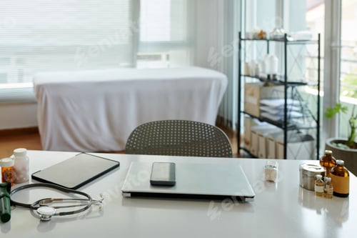 Preview: Desk of Physician in Clinic