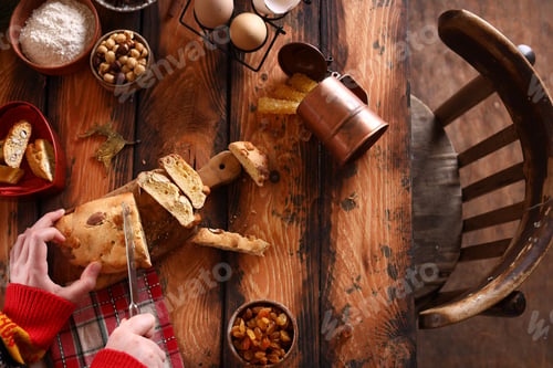 Preview: Christmas Background Make Baking Cake