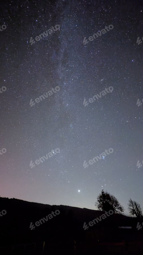 Preview: Milky way night scene, universe background, astronomy wallpaper, stars in the sky