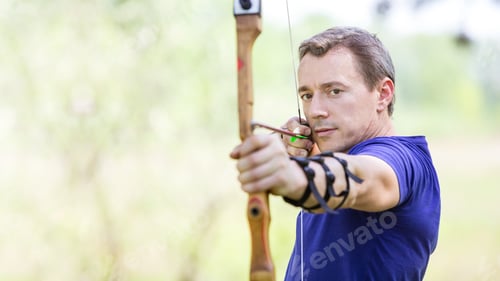 Preview: Bowman aiming arrow at target