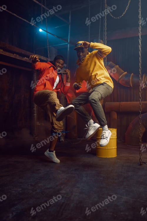 Preview: Two stylish rappers, breakdancing in studio