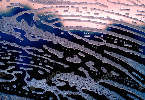 Preview: Soap foam pattern on the glass, abstract colors
