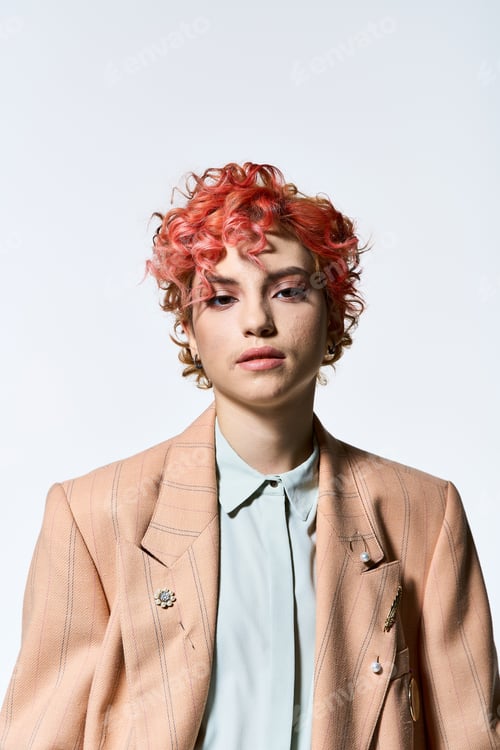 Preview: Fiery Femme Fatale in Crimson Jacket