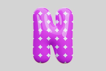 Preview: Inflated Letter N
