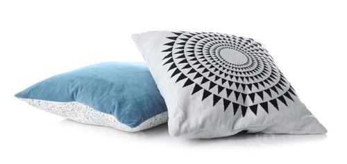 Preview: Soft decorative pillows on white background