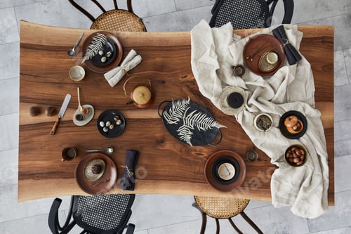 Preview: Stylish interior design of dining room