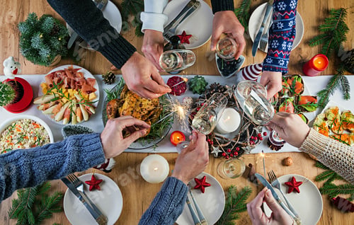 Preview: Baked turkey. Christmas dinner.