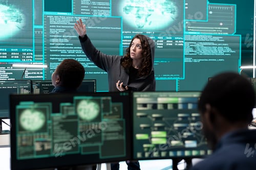 Preview: Cyber security specialist conducting cyber surveillance and threat detection