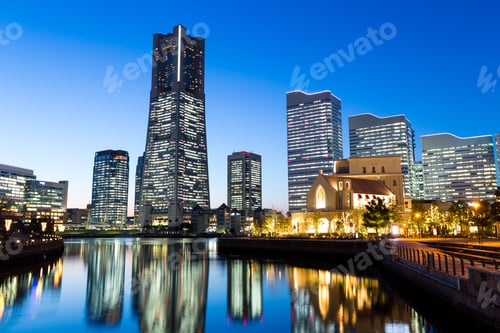 Preview: Yokohama bay at night