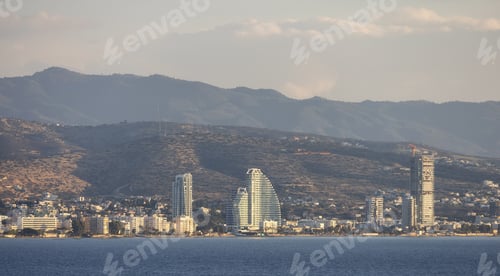 Preview: Modern Cityscape on the Sea Coast. Limassol, Cyprus