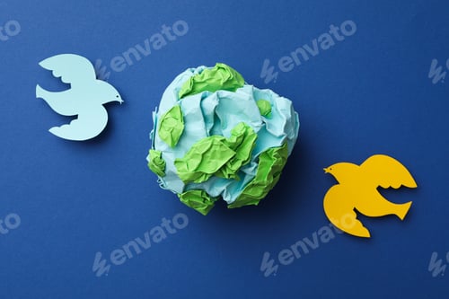 Preview: International day of peace or world peace day, symbol of peace - pigeon