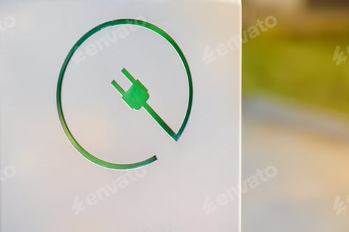 Preview: Electric vehicle charging station. Electric transport concept