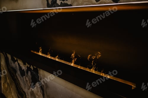 Preview: Fireplace in winter