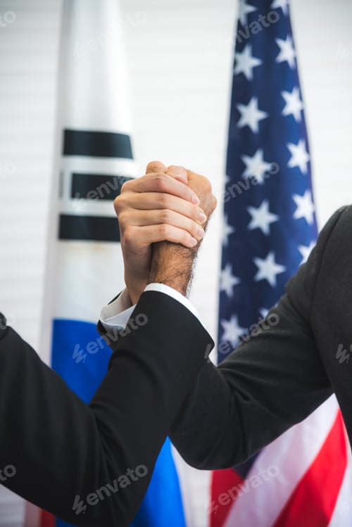 Preview: concept of diplomatic and international business cooperation