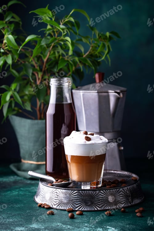 Preview: Cold brew coffee with cold foam.