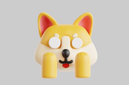 Preview: Cartoon shiba inu character