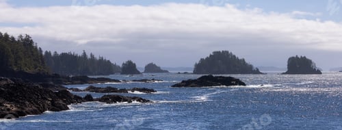 Preview: Rugged Rocks on a rocky shore on the West Coast of Pacific Ocean.