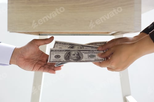 Preview: Handover money under the table