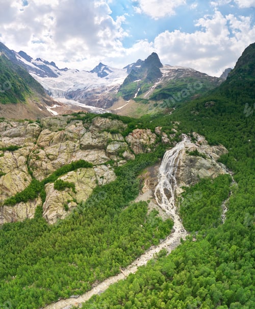 Preview: Alibek mountain glacier.