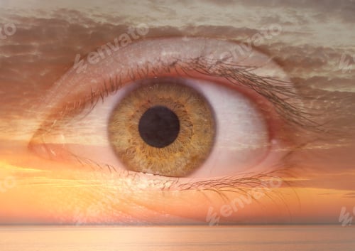 Preview: Human Eye And Sunset At Sea