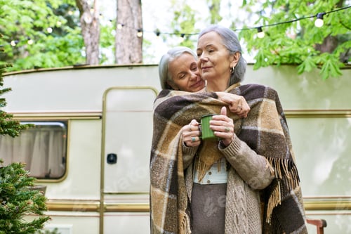 Preview: Cozy camping embrace in the forest