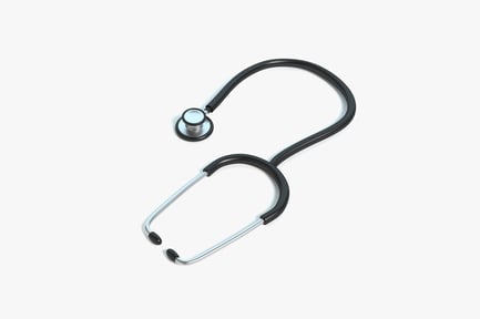 Preview: Stethoscope with integrated earpiece