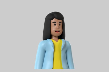 Preview: Cartoon woman in business casual