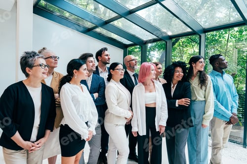 Preview: Businessmen and businesswomen making a corporate party
