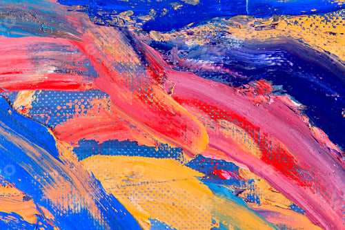 Preview: Oil on canvas. fragment of my painting. abstract background. focus on brushstrokes