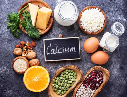 Preview: Set of food that is rich in calcium.