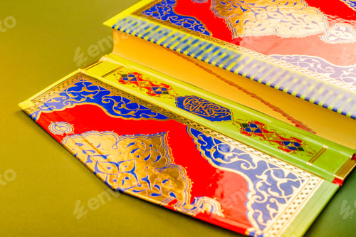 Preview: Closeup of Islamic Book Holy Quran